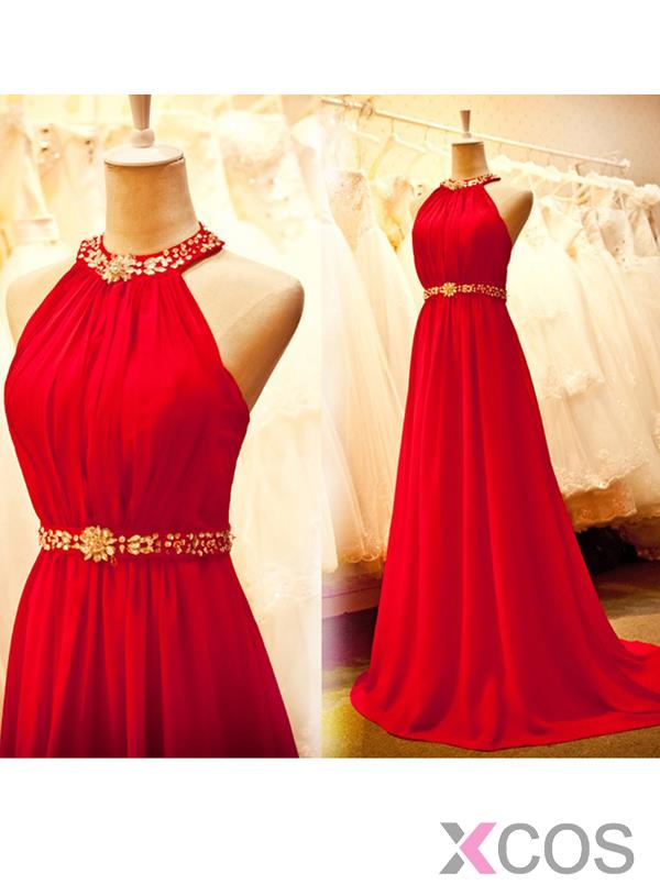 red reception dress for bride