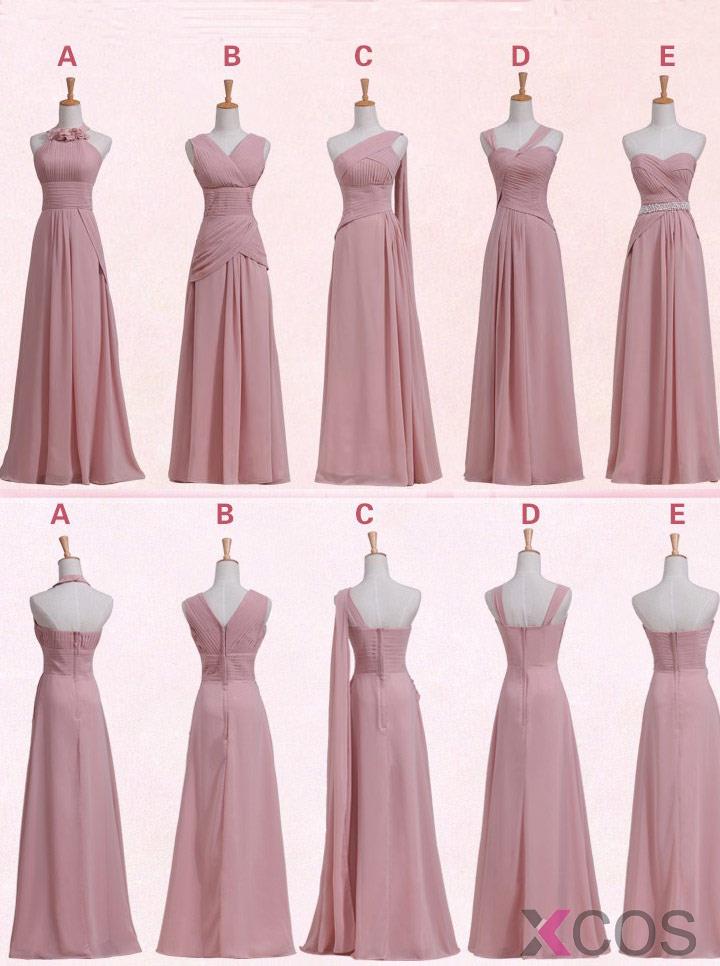 simple long bridesmaid dresses