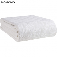 MOMOMO 100% Cotton Breathable Bed Blanket for All Season