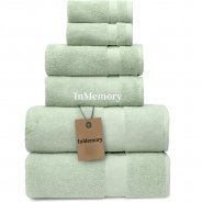 InMemory 100% Organic Zero-Twist Cotton Towels Ultra Soft & Plush 700GSM Long-Staple