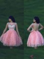 Simple-dress 2015 Timeless A-line Scoop Backless Lace Beading Knee-length Homecoming Dress/Party Dress LAHD-81146