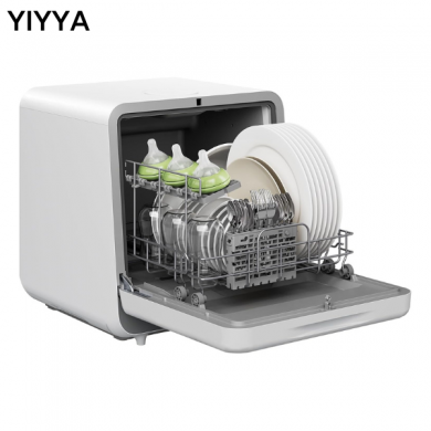 YIYYA Portable Countertop Mini Dishwasher with 5L Water Tank