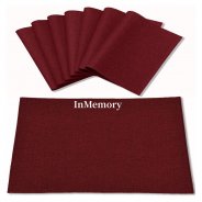 InMemory Linen Type Fabric Burgundy Place Mats