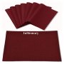 InMemory Linen Type Fabric Burgundy Place Mats