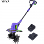 YIYYA 20V Cordless 48 Steel Tines Lawn and Garden Tillers