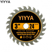 YIYYA 3 PCS 3 Inch 24T Carbide Circular Saw Blade Compatible with All 3 Inch Saws