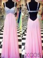 2015 Fashion A-line Sweetheart Backless Floor-length Chiffon Sequin Prom Dress CHPD-7327