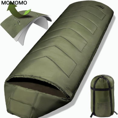 MOMOMO Adult Camping Sleeping Bag Suitable for Temperatures Ranging from 34°F to 43°F